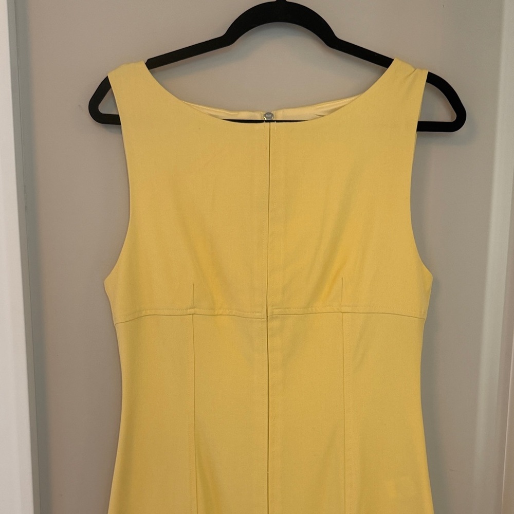 Zara Butter Yellow Sleeveless Midi Dress